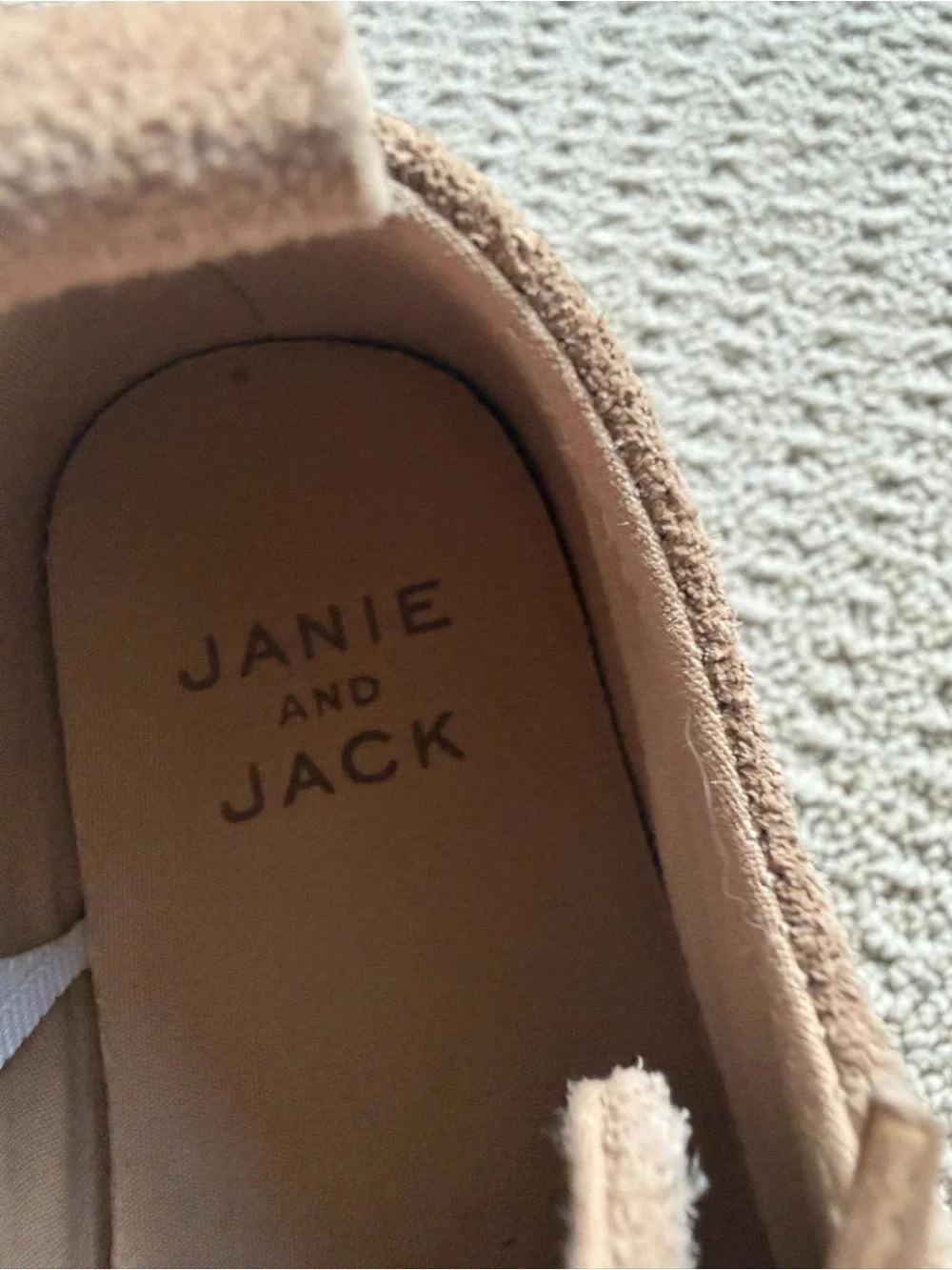 Janie and Jack Toddler Suede Shoes